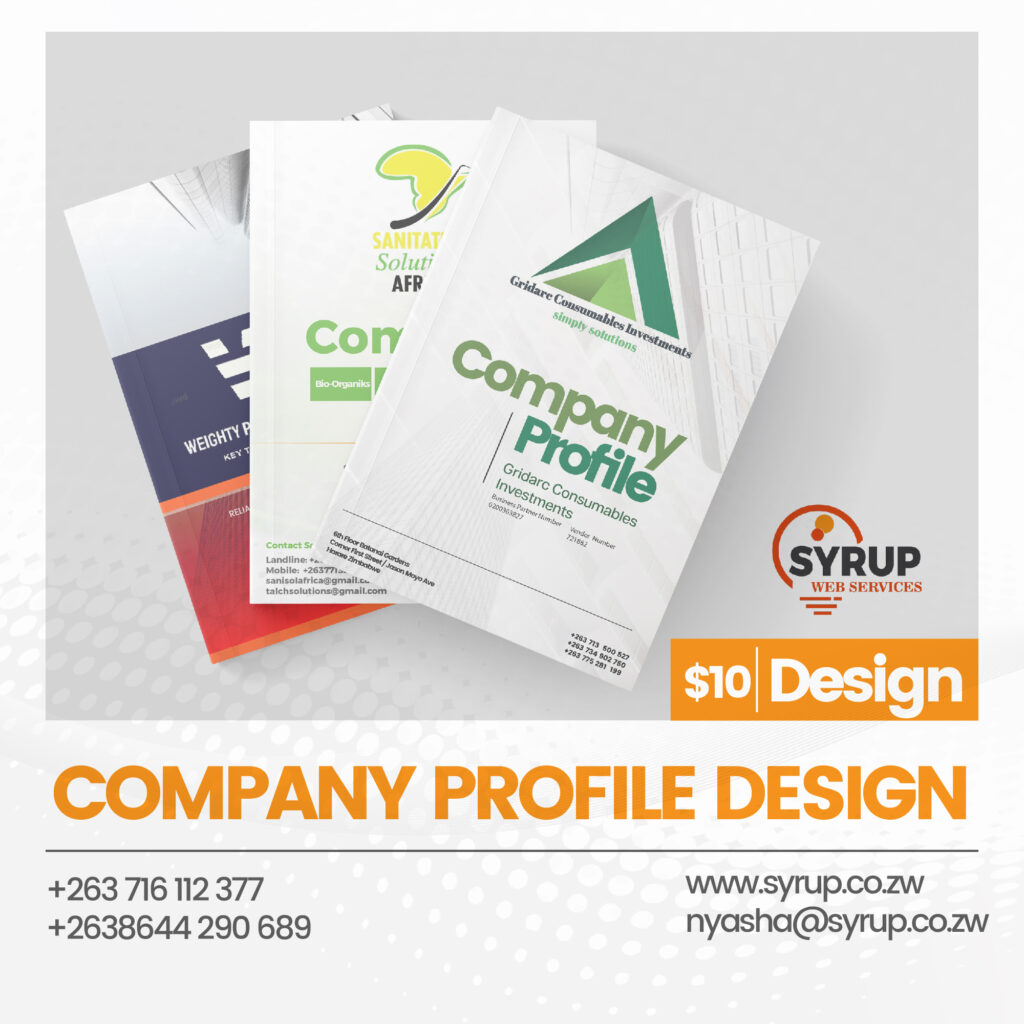 Company Profile Design in Zimbabwe