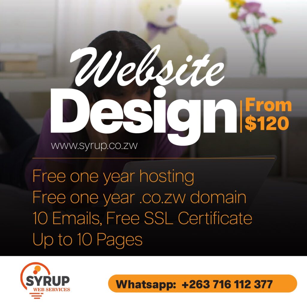 Cheap web design in Zimbabwe 